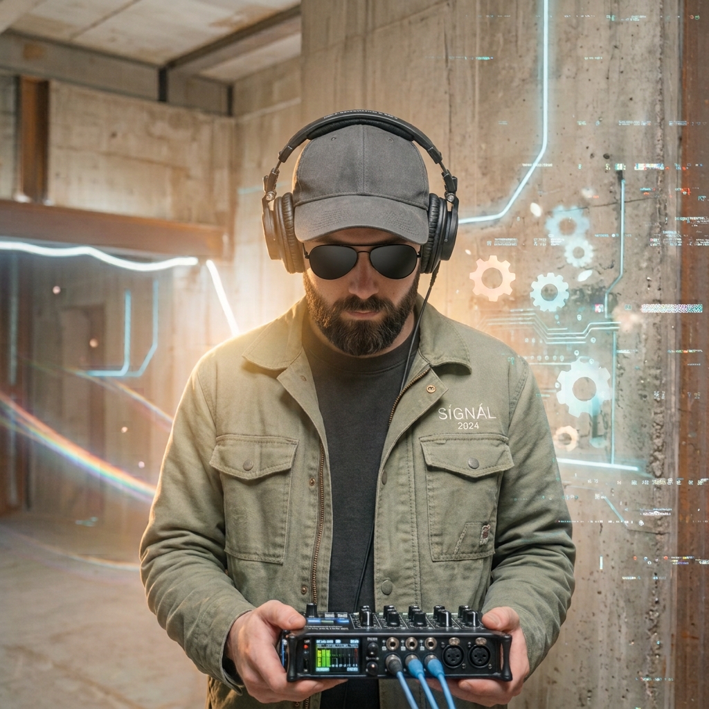 Max Enkoff in the studio